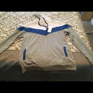 Light Grey and white hoodie